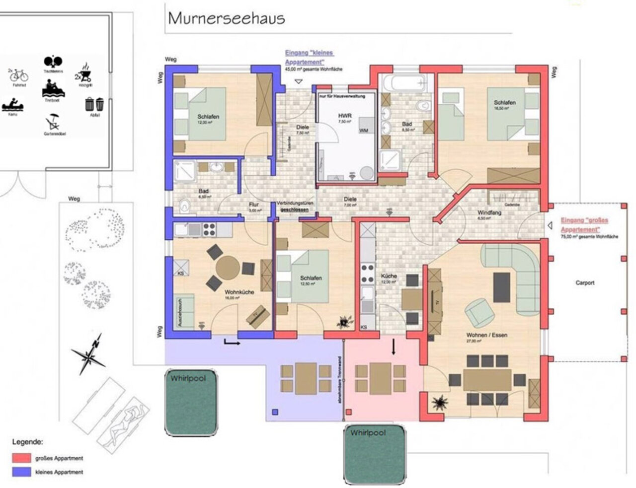 Grundriss Murnerseehaus